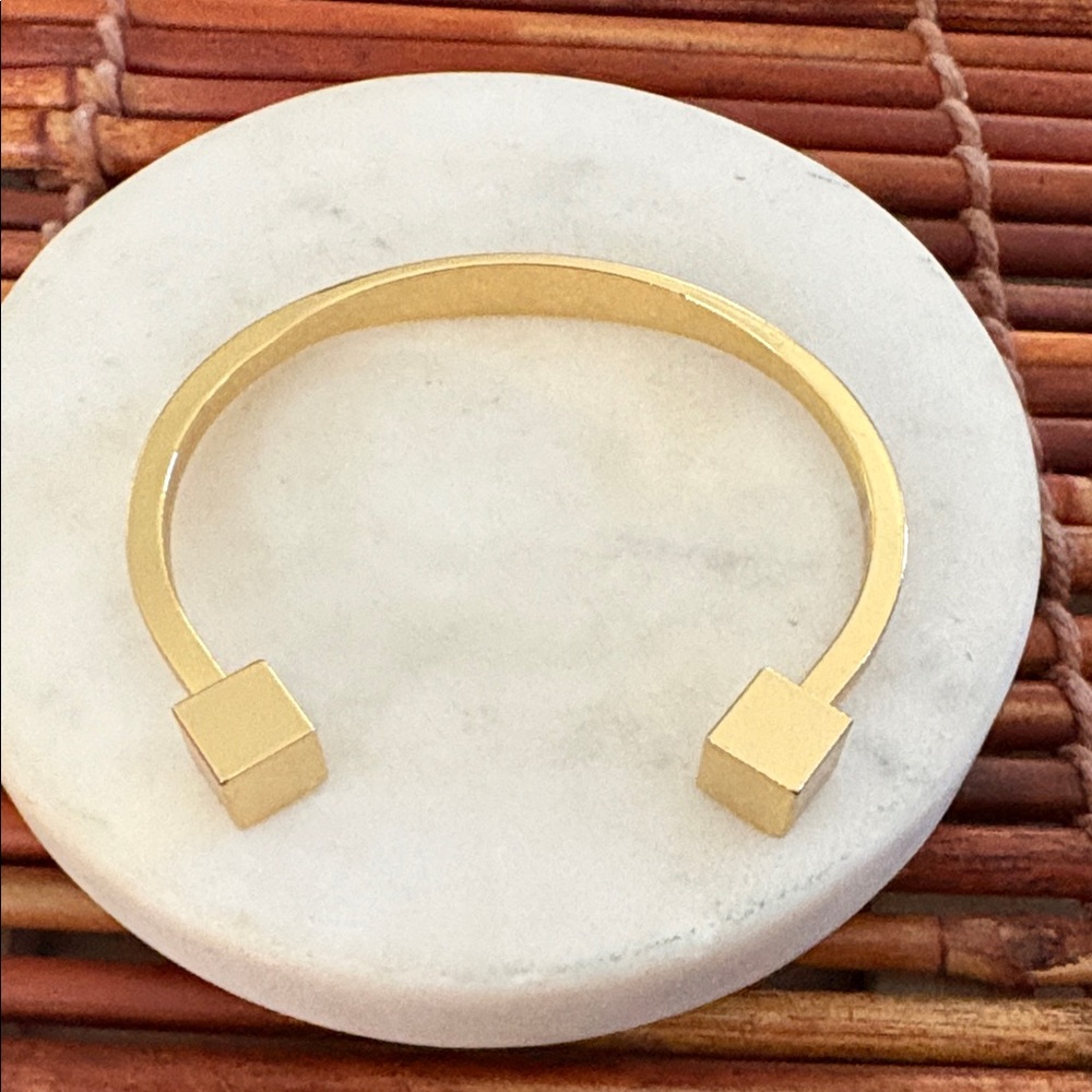 J. Crew Gold Square Cuff Bracelet